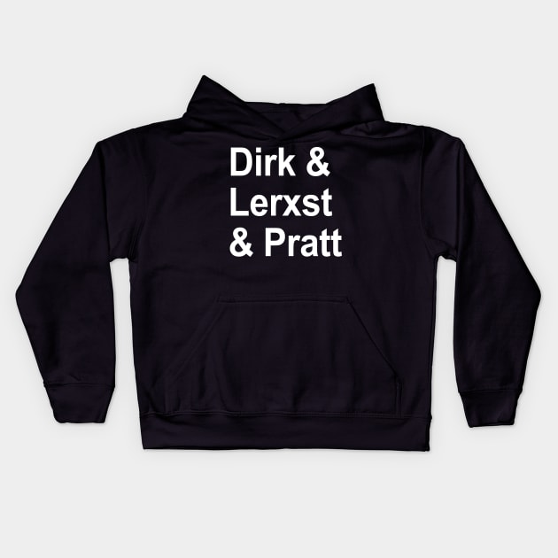 Rush - Dirk & Lerxst & Pratt Kids Hoodie by RetroZest